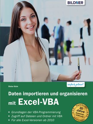 cover image of Daten importieren und organisieren mit Excel-VBA